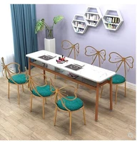 simple marble manicure table and chair set economic single double manicure table net red manicure table chair
