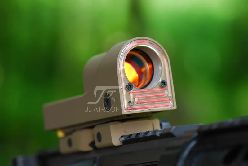 JJ Airsoft 1x24 Reflex Red Dot(черный/коричневый) RX06: Trijicon Reflex треугольник сетка
