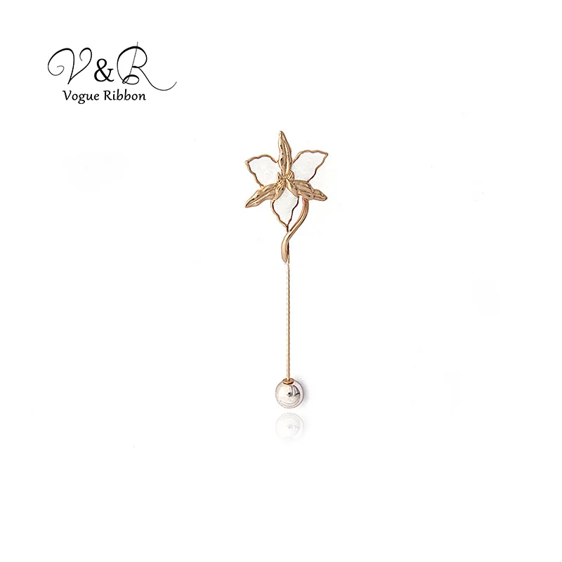 Женская эмалированная брошь из шариков длинная металлическая с эмалью 2019|Броши| |