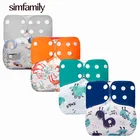 Simfamily 1 шт. многоразовые карманные тканевые подгузники экологически чистые моющиеся Детские Подгузники Регулируемый по размеру подгузник подходит для детей 3-15 кг