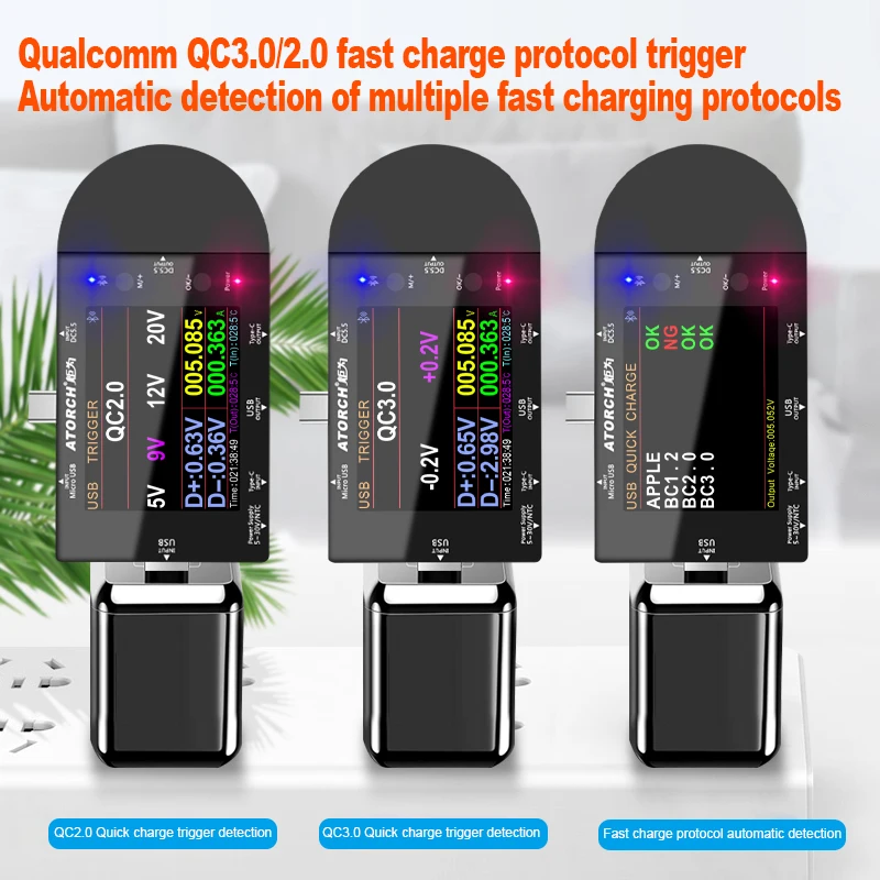 ud24 dc usb tester type c digital voltmeter ammeter power bank voltage detector volt meter for huawei xiaomi pd fast charge free global shipping