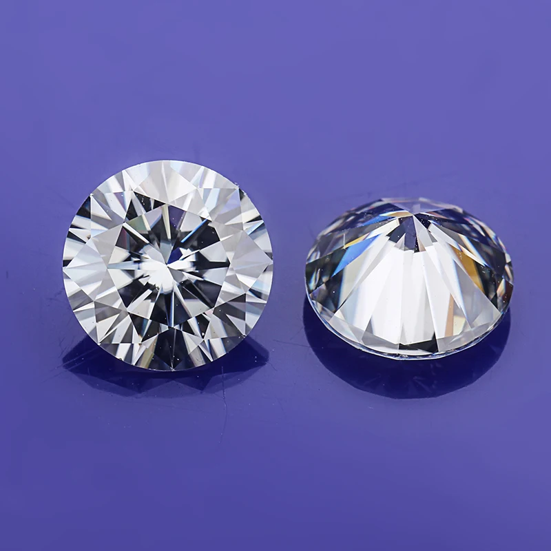 Круглые блестящие камни серого цвета для изготовления ювелирных изделий 0 8ct-6cts 6