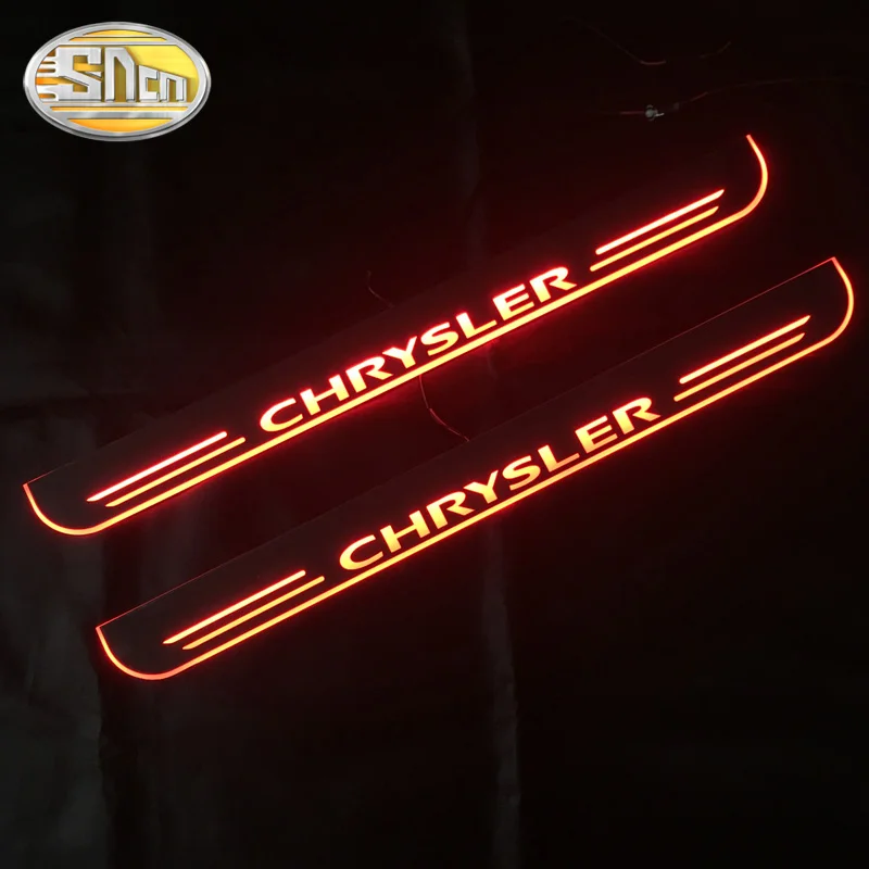 SNCN Автомобильный светодиодный дверной порог для Chrysler 300 300C 2005 - 2018 ультра-тонкий