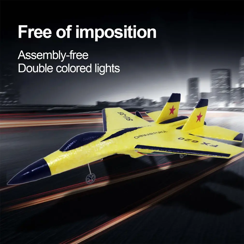 

2.4G Glider RC Drone SU35 Fixed Wing Airplane Hand Throwing Foam Drone Electric Outdoor RC Plane Toys for Boys Fx620 2CH