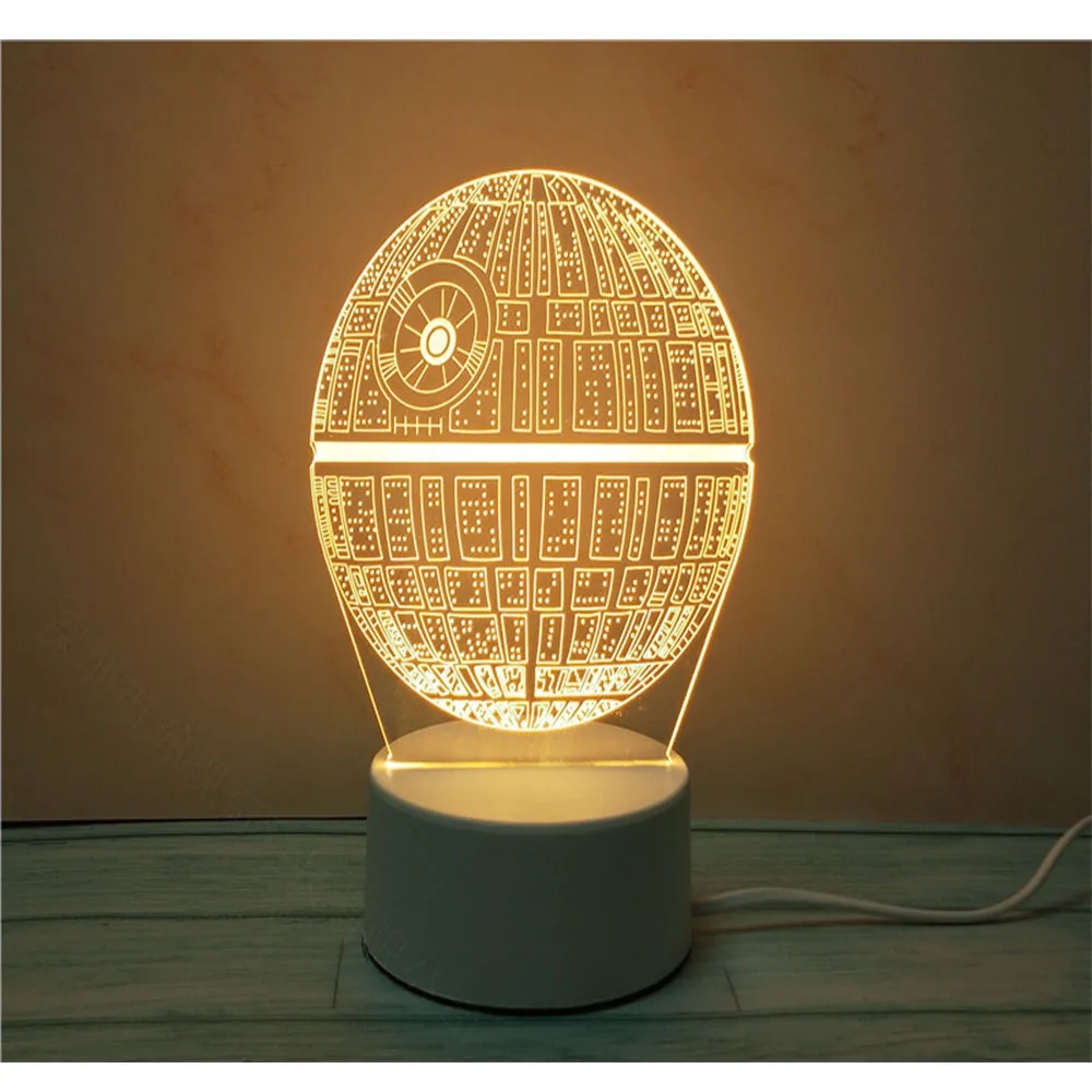 3D светодиодный светильник креативный ночник s Новинка Иллюзия иллюзия