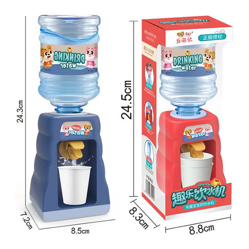 

1Pc Kids 8*24cm Mini Drink Water Dispenser Toy Kitchen Play Doll House Toys For Dollhouse Decals New