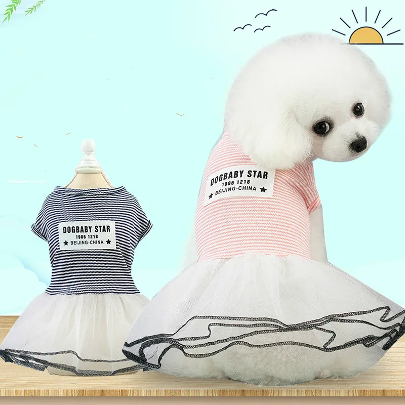 Одежда для домашних животных одежда собаки платье новая Корейская версия юбка в