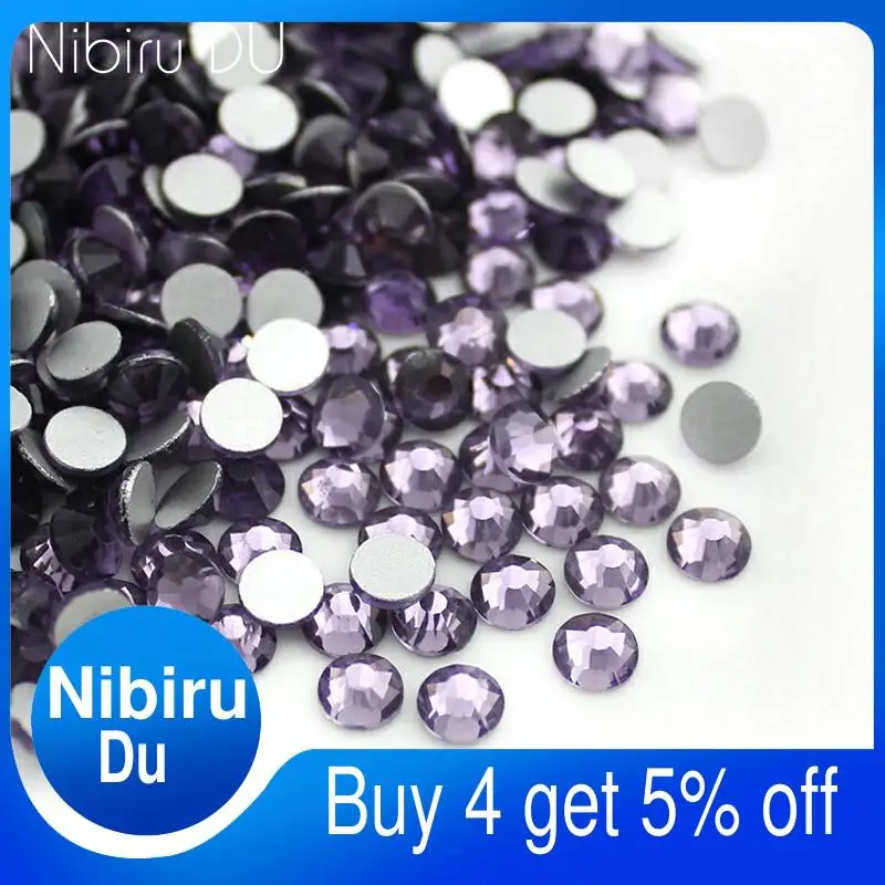 Супер блестящие бриллианты 288 шт. 1440 с танзанитом стразы плоской задней стороной