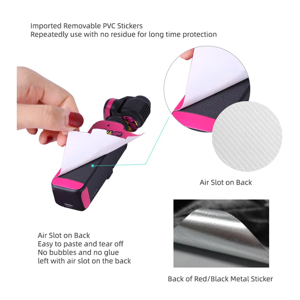 

For DJI Pocket 2 Skin Scratch-proof Protective Sticker Scratch Proof Decal Handheld Gimbal for dji pokect2 Camera Accessories