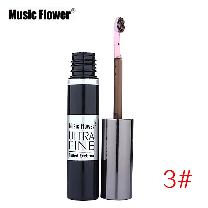 4 цвета 3D тонированные крем для бровей бренд Music Flower макияж черный Кофе брови гель