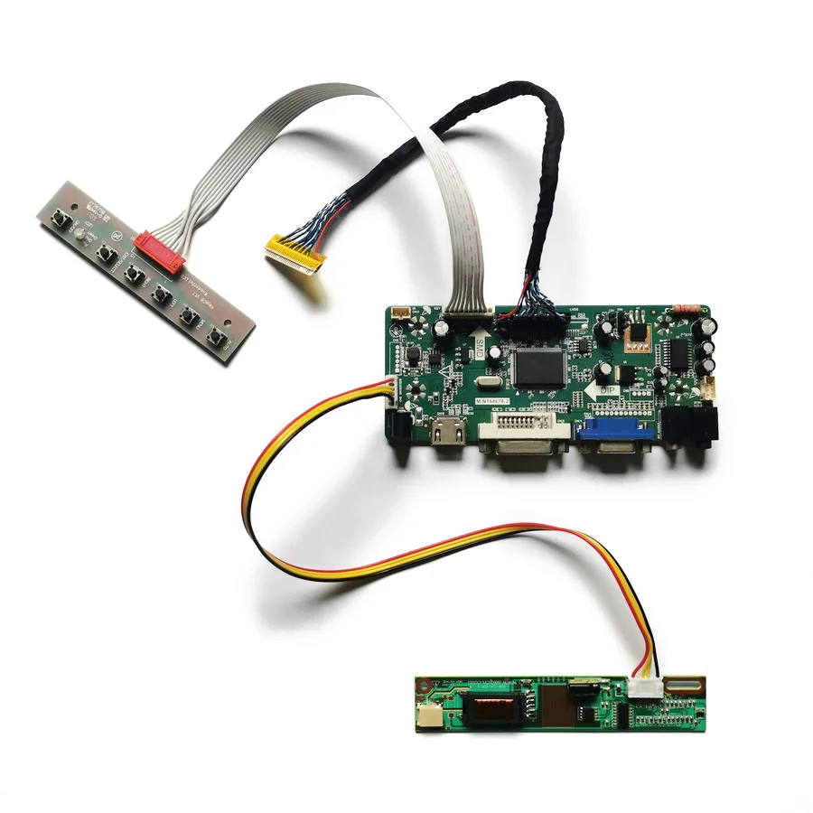 

Матричная панель подходит для LP171W01/LP171WX2 LVDS VGA DVI 1440*900 1CCFL 30 Pin M.NT68676 контроллер контроллера монитора привода плата DIY Kit