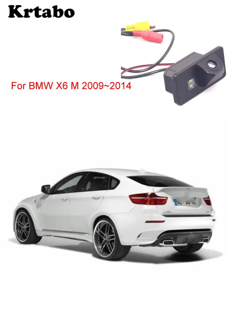 Автомобильная камера заднего вида krtabo для BMW X6 M 2009 ~ 2014 резервная ночного видения
