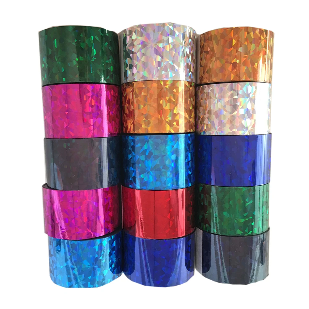 

1 Roll Holographic Nail Foil Roll Chameleon Colorful Transfer Nail Stickers 120m*4cm Nail Art Decals Wholsale Manicure Design