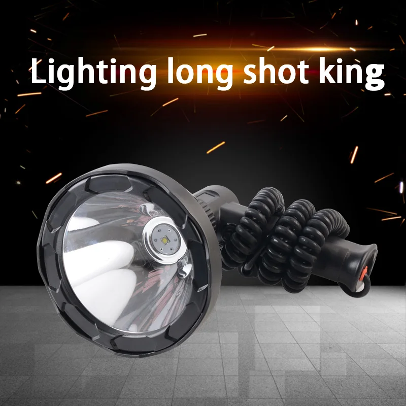 

JUJINGYANG 30W high power handheld strong light remote outdoor adventure night fishing LED searchlight