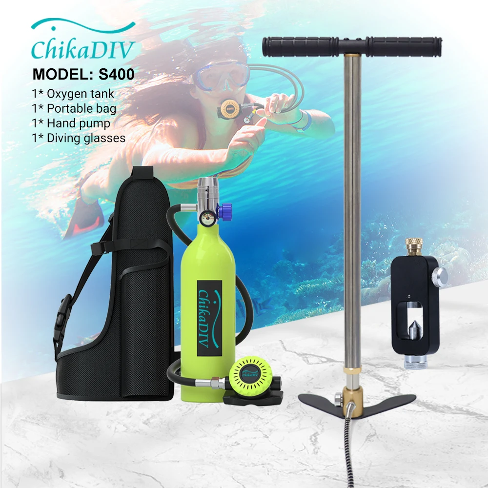 Мини-оборудование для подводного плавания Chikadiv 1 л кислородный баллон снаряжение