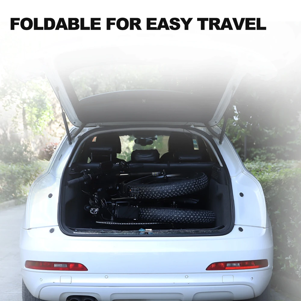 DERUIZ Янтарный электровелосипед складной 20 дюймов Снежный велосипед 48 в 500 Вт 624WH