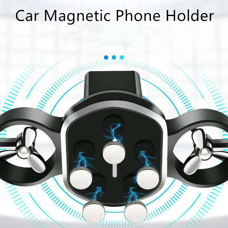 

Автомобильный аксессуар, магнитный автомобильный держатель телефона, подставка для приборной панели с двойным турбонаддувом для IPhone, Samsung, ...