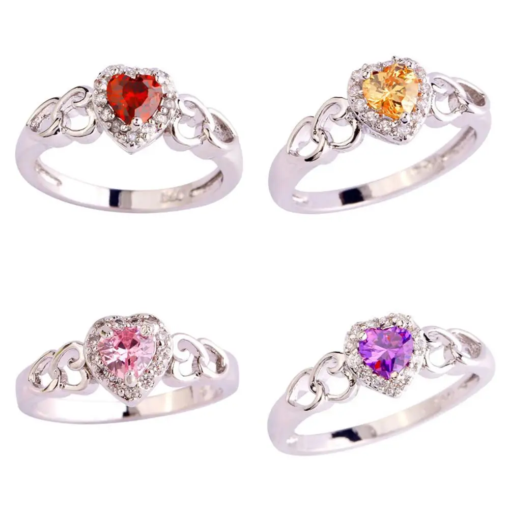 Женское кольцо с красным и белым фианитом размеры 6 7 8 9 10 11 12 13|ring size|ring size 6fashion rings |