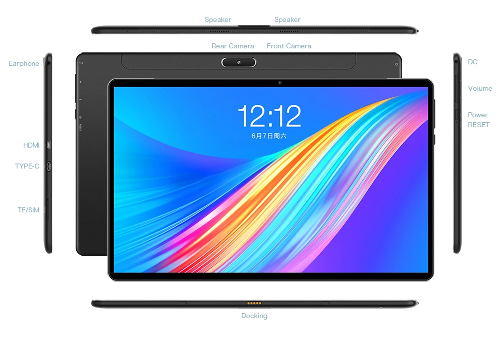 Оригинальный новый планшет 11 6 дюйма 2 в 1 Android 4G LTE MTK6797 10 ядер 8 0 для рисования