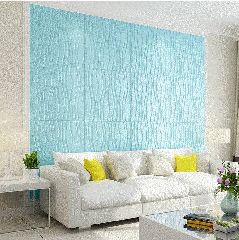 

3d water ripple three-dimensional wall stickers waterproof anti-collision background soft pack living room bedroom stickers