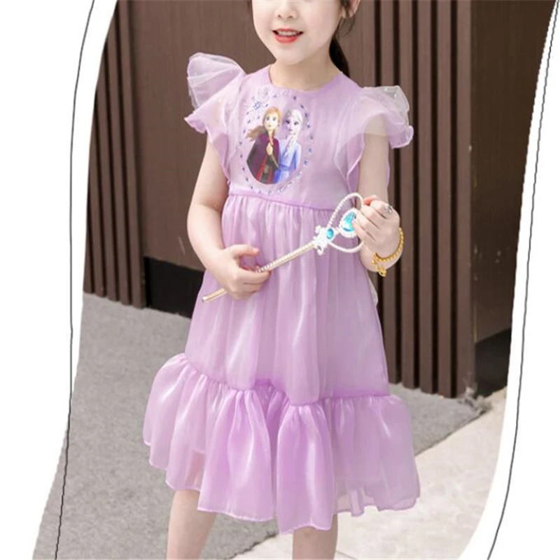 Платье Принцессы Disney Холодное сердце Эльза и Анна кружевное платье-пачка для