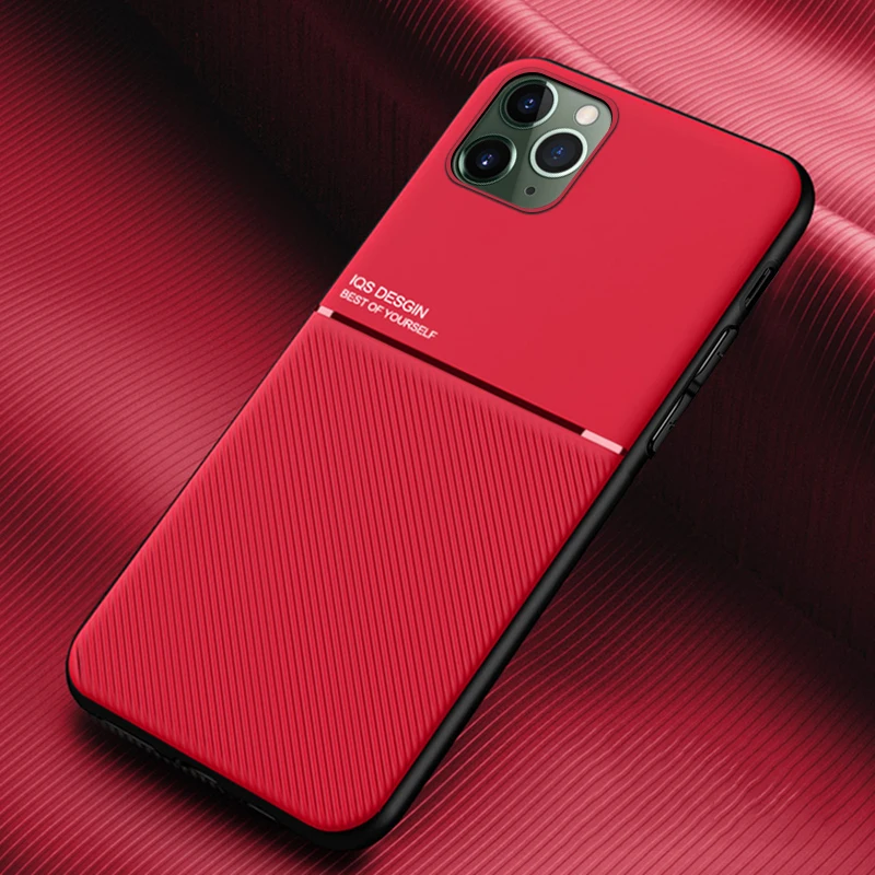 For iPhone 11 12 Pro SE 2 2020 Case Slim Leather Texture Matte Phone Cove Cases XR X XS Max 7 8 6 6s Plus Coque | Мобильные телефоны