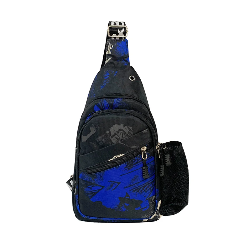 

Vintage Fashion Men Chest Bag Camouflage Printing Travel Solid Color Messenger Handbags Casual Large Capacity Handbags