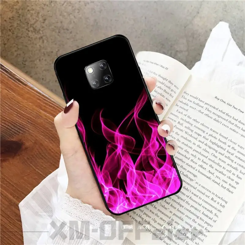 Fashion Flame patrón DIY Painted Bling Phone Case For Huawei Mate 9 20X 10 30 20Pro 20Lite NOVA 3I 3E 4 5 5I PRO | Мобильные