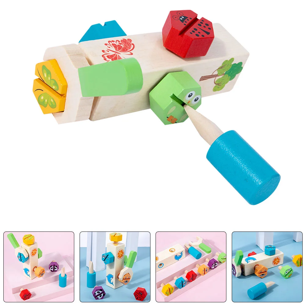 

1 Set Funny Animal Pattern Plaything Educational Playthings Children Screw Toys