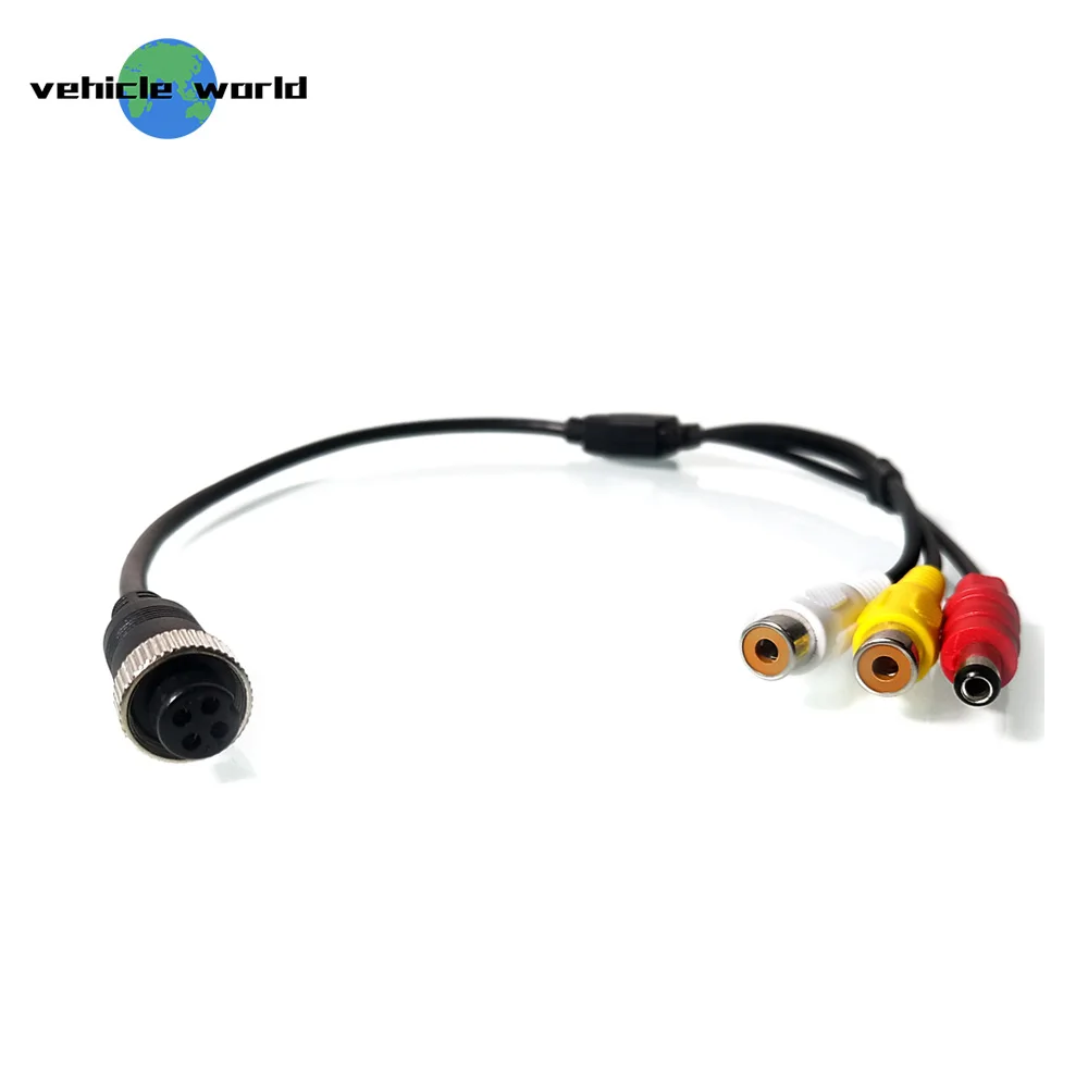 Авиационный Женский к AV RCA DC мощность аудио видео камера адаптер кабель