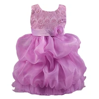 amur leopard flowers girls tulle wedding party dress for kids communion formal birthday princess pageant prom gown