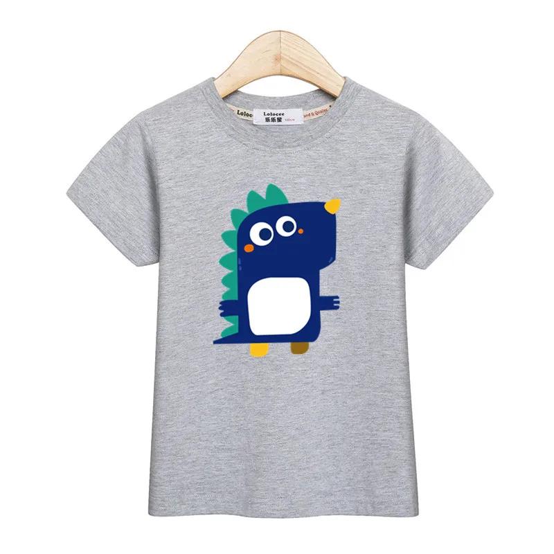Детская Милая футболка с персонажами из мультфильмов для маленьких мальчиков
