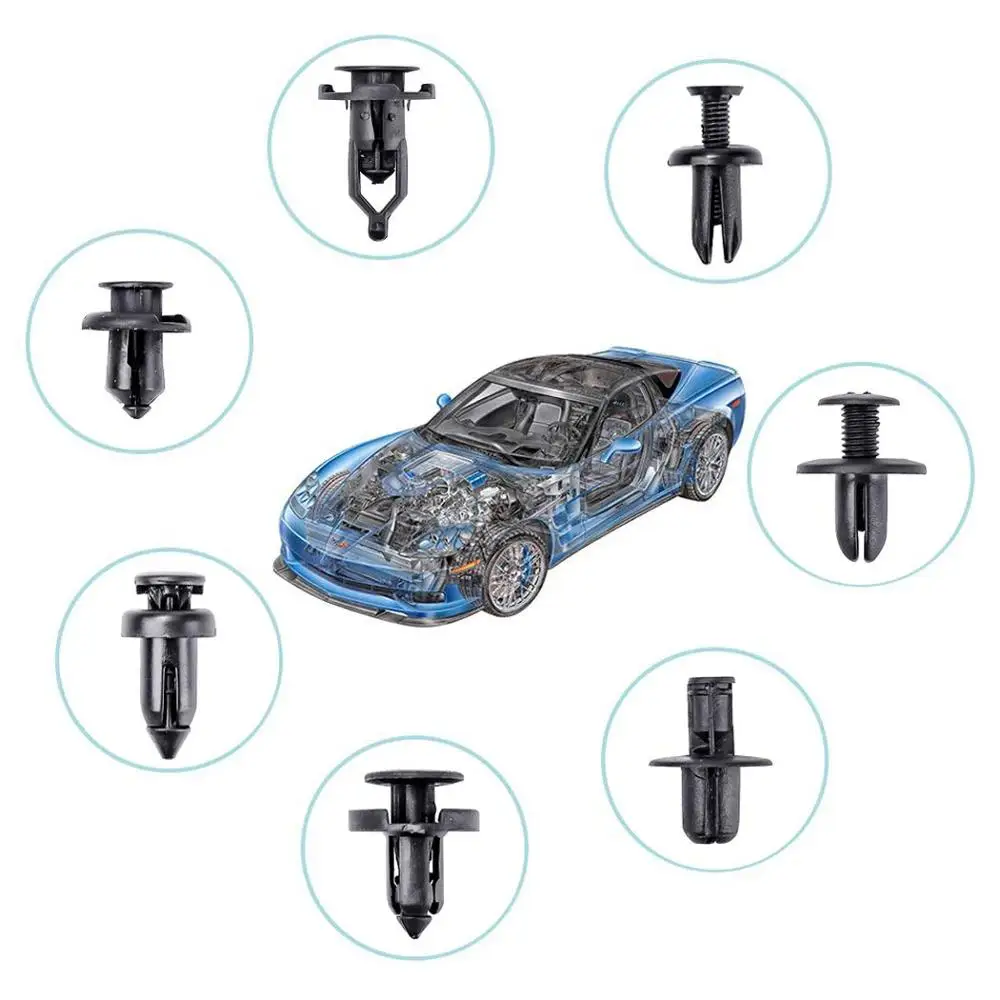 620 Pcs Fastener Clips Mixed Car Fasteners Door Trim Panel Auto Bumper Rivet Retainer Push Engine Cover Fender with Storage Box |