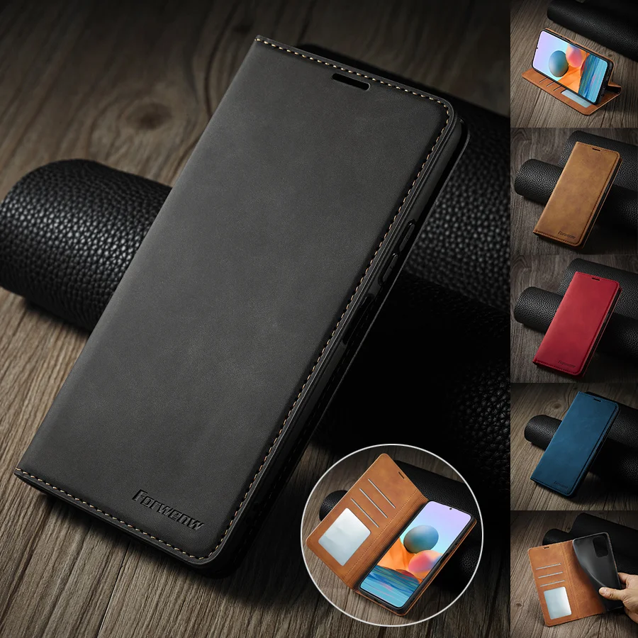 

Wallet Magnetic Leather Case For Xiaomi Redmi 10 9 9A 9C 9T 8 Note 10/10S/10T/10 Pro/9 Pro/8 Pro/7 Pro Mi Poco X3 Nfc/F3/M3 11T