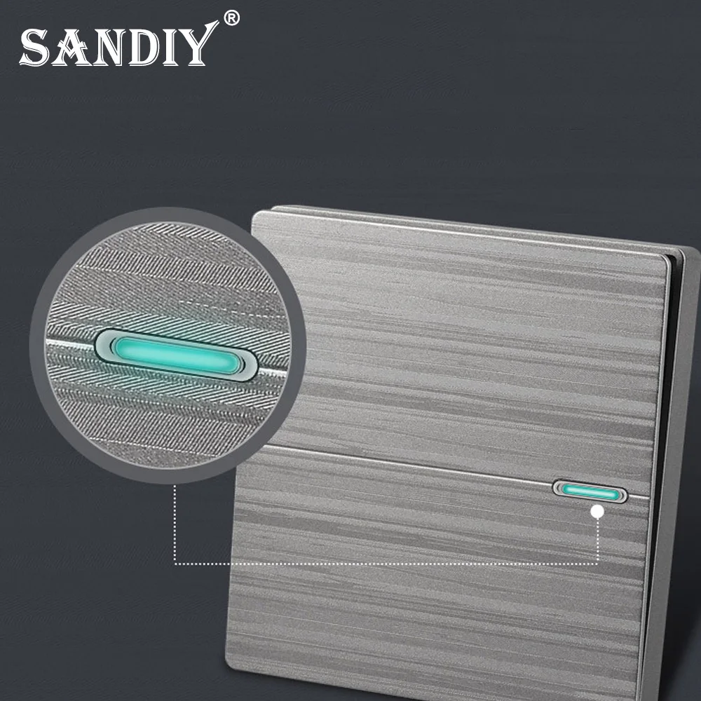 86 скрытый настенный выключатель в скандинавском стиле полностью пластиковая