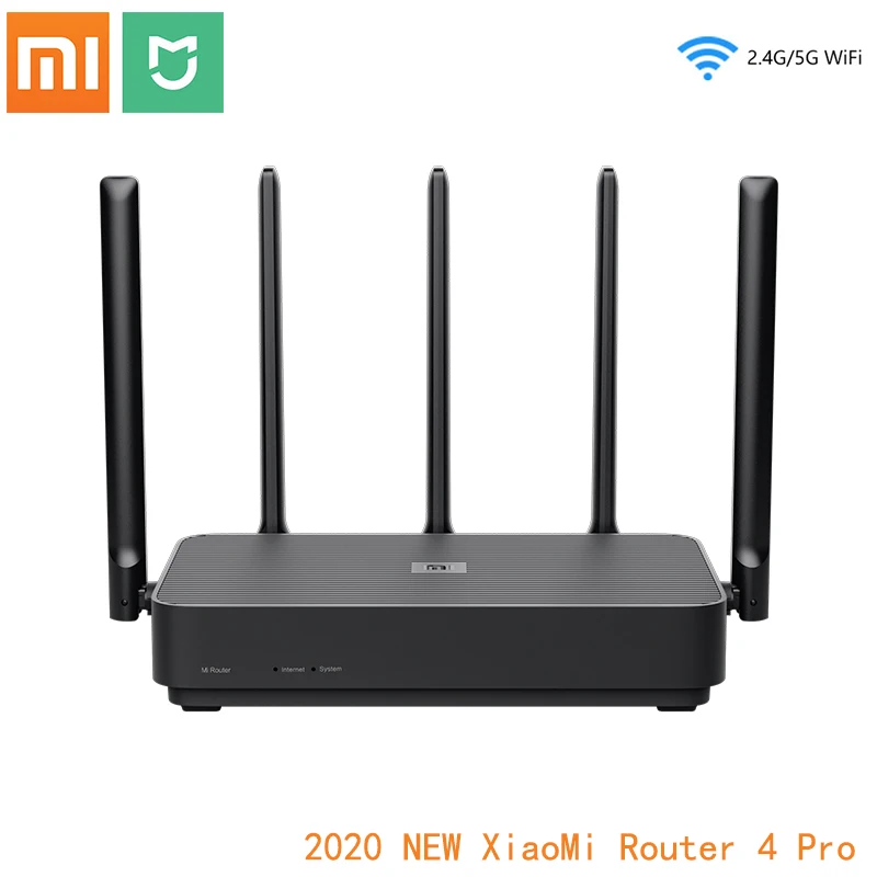 

Xiaomi Router 4 Pro Gigabit 2,4G/5,0 GHz двухдиапазонный 1317 Мбит/с 128RAM Wi-Fi ретранслятор 5 антенн с высоким коэффициентом усиления более широкий беспроводной м...