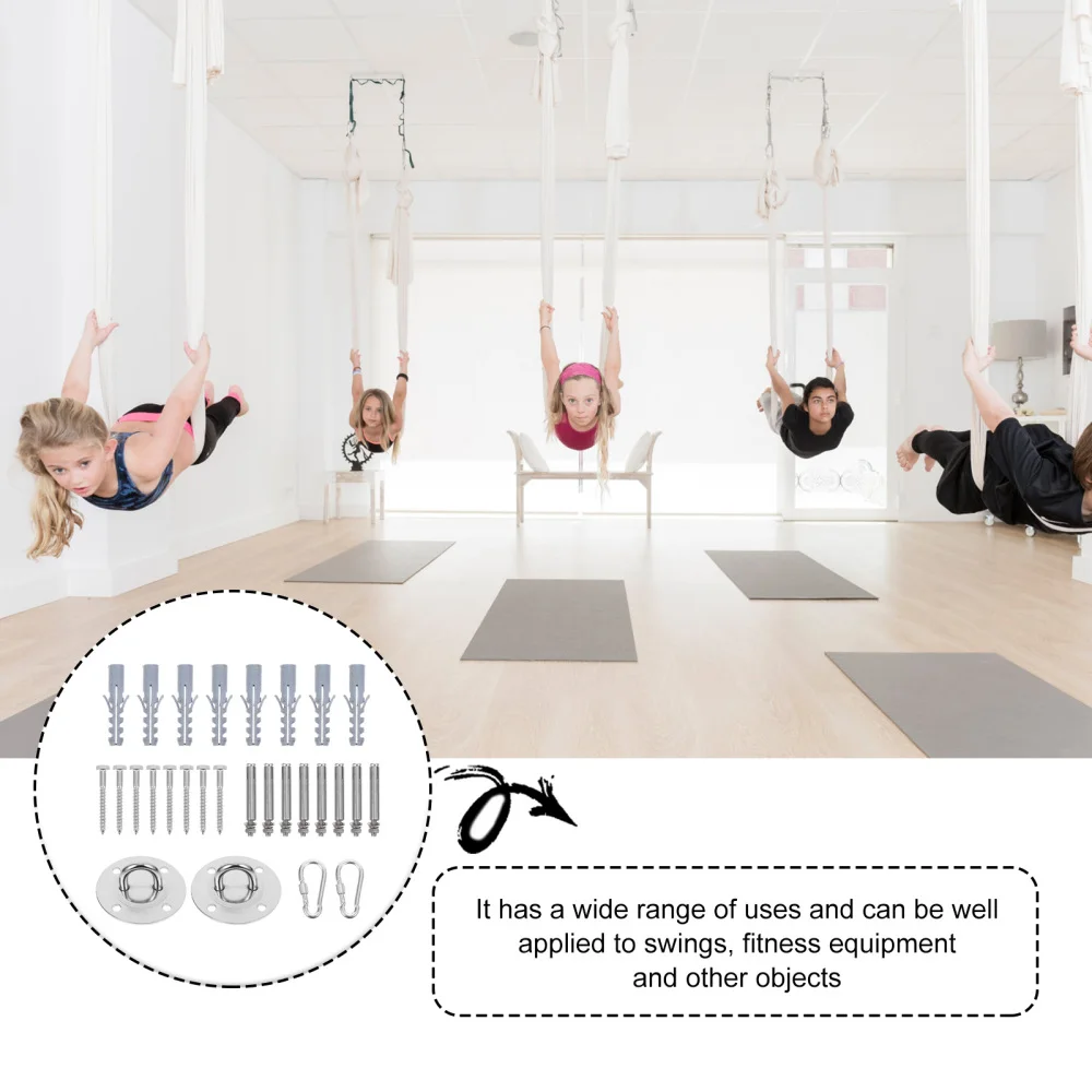 

1 Set Multi-purpose Swing Fixing Hook Hammock Replacement Hook (Silver)