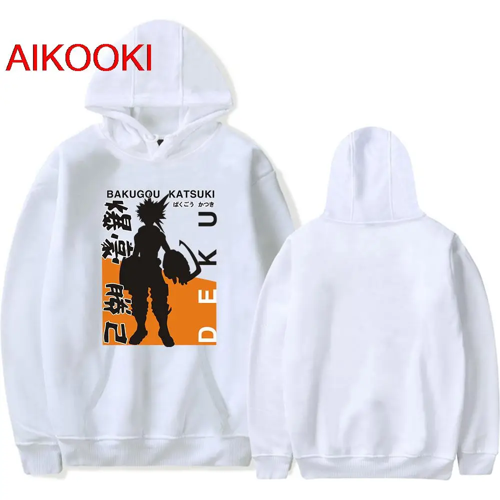 

Hot Sale Kawaii New Printed Comic My Hero Academia Hoodies Men Women Sweatshirts Autumn Streetwear Boys Girls White Pullovers