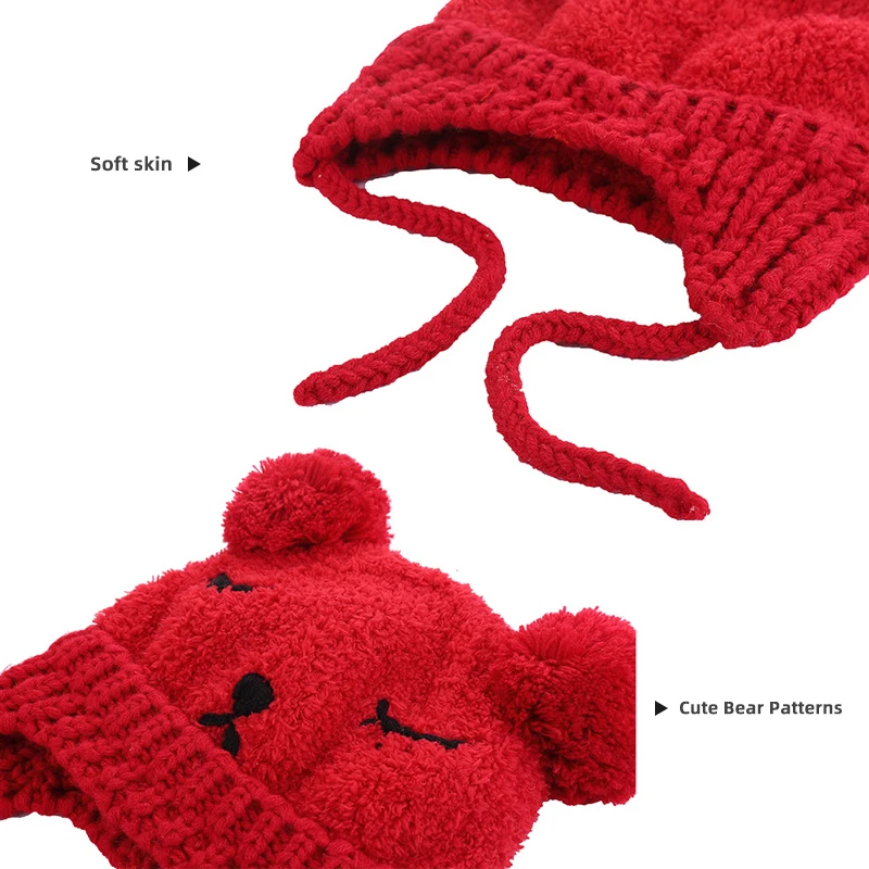 Шапка-бини с помпоном для девочек 3-36 месяцев | Детская одежда и обувь