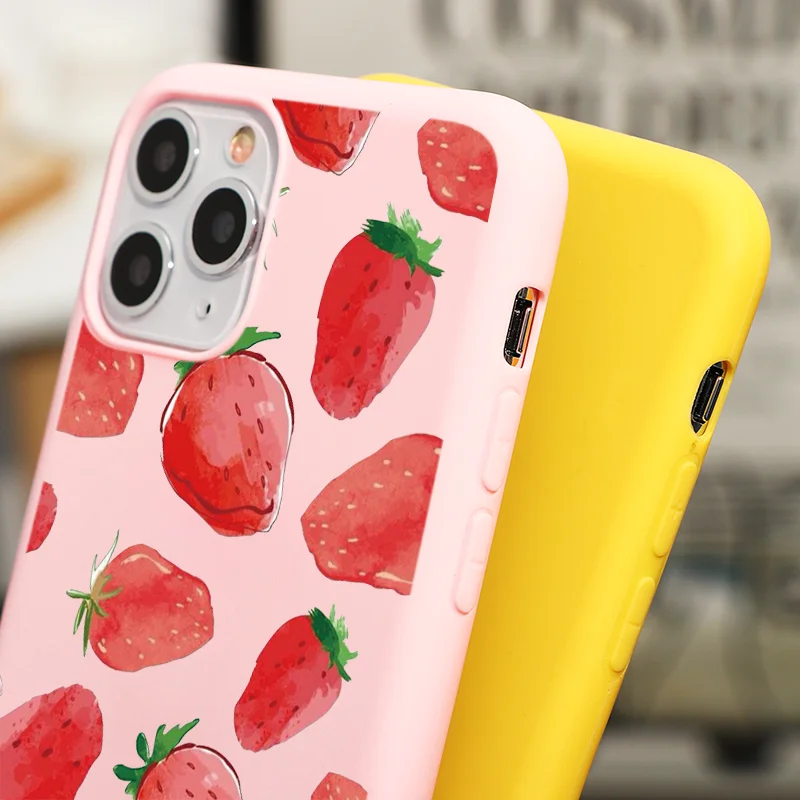 Милые фрукты авокадо лимонный чехол для iPhone 12 mini 11 Pro XS Max X XR 7 8 6 6s Plus 5 SE 2020