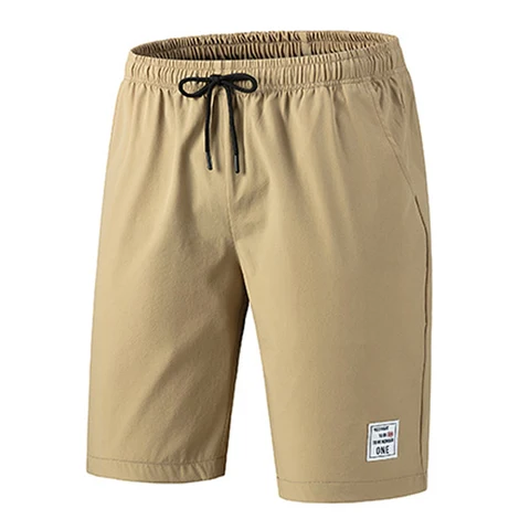 Мужские летние повседневные шорты, свободные дышащие пляжные шорты с эластичным поясом, размеры до 5XL