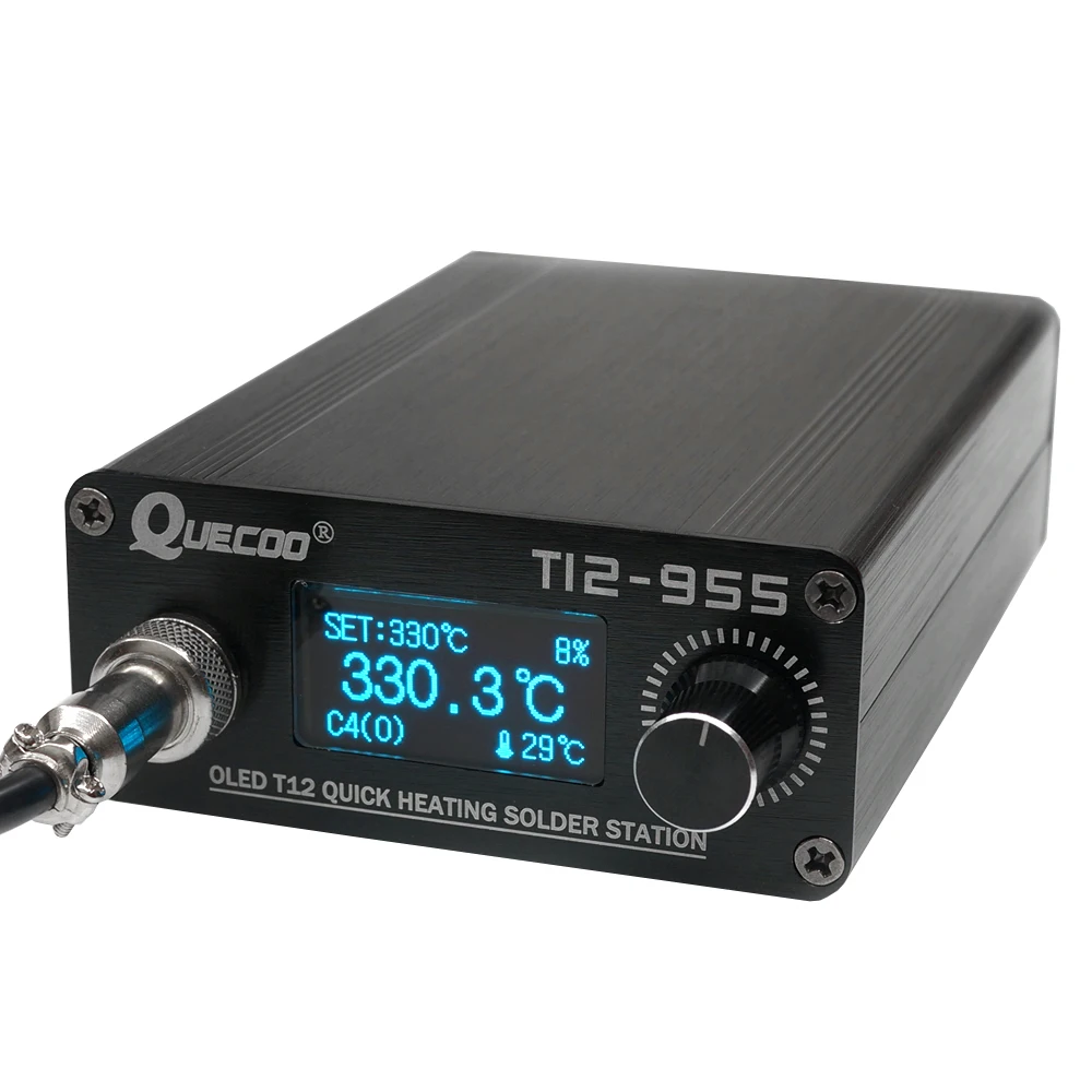 Паяльная станция T12-955 STM32 V2.1S OLED Цифровой паяльник с ручкой T12 5Pin 907 | Инструменты