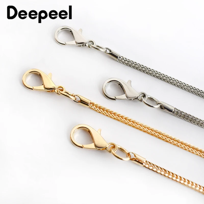 

Deepeel 2 шт./5 шт. 113 см 4 мм Ширина металлической цепью сумка сменная цепь плечевой ремень Sanp Пряжка аппаратные средства "сделай сам" аксессуар ...