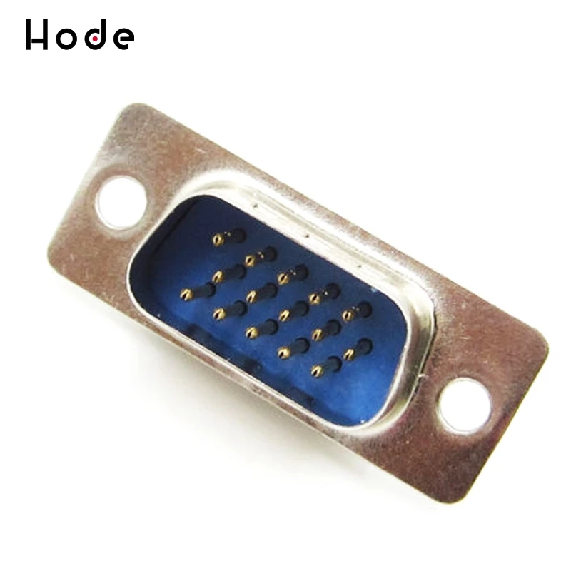 10 шт. DB15 разъем VGA 3 ряда 15Pin D SUB Проволочный припой Тип сделай сам штекер