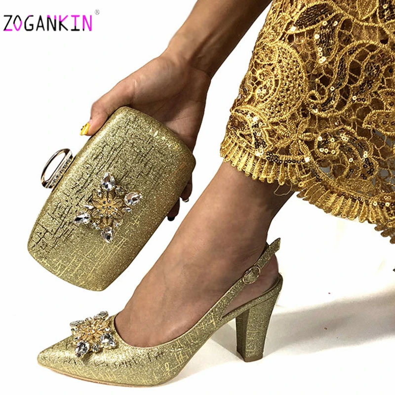 Модный итальянский комплект из обуви и сумки в африканском стиле цвета