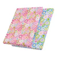 teramila pink flower 100 cotton cloth fabric decor bedding clothing quilt patchwork scrapbooking doll for sewing home textile