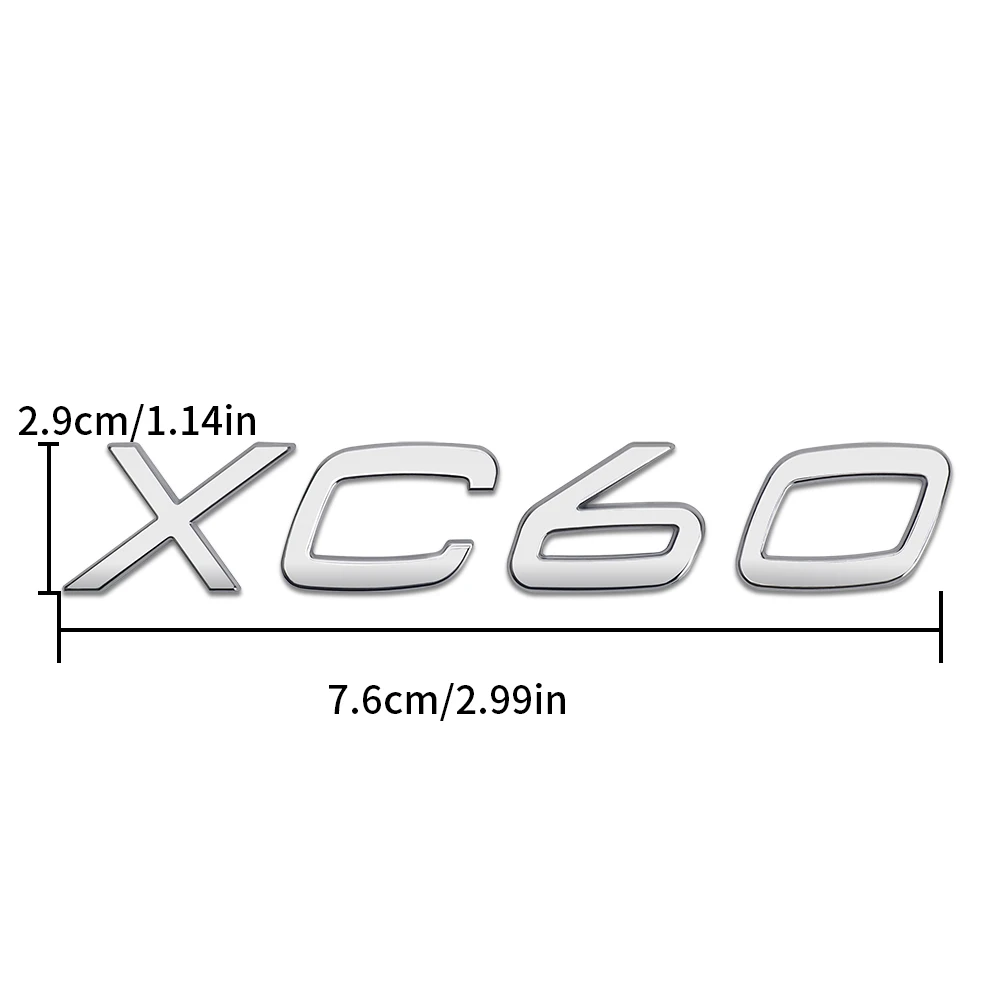 Логотип для VOLVO XC60 XC90 логотип из металлического сплава надписей бокового крыла |