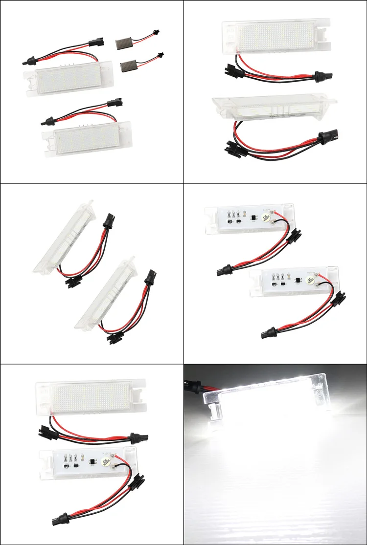 For Fiat Brava Bravo Croma Linea Multipla Seicento License Plate Light Error Free LED number LightsExterior Accessories Canbus | Автомобили
