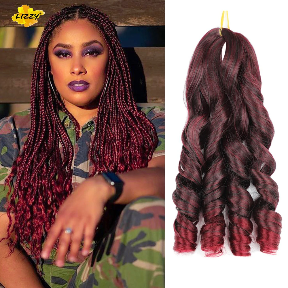 

Curly Braiding Hair 20inch Loose Wave Braids Hair With Curly Ends Bouncy Crochet Braids Curly Hair for Black Women Lizzyhair