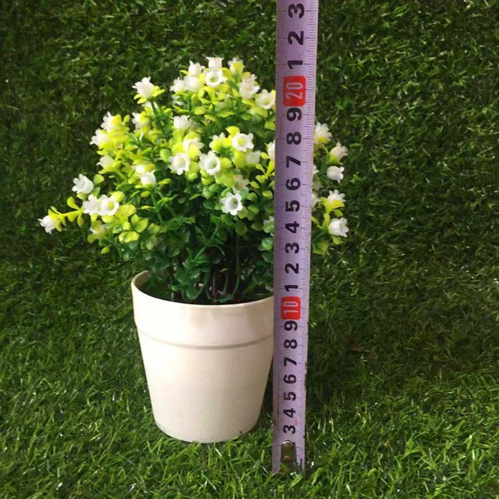 New 1pc Artificial Flower Grass Plant Pot Bonsai Home Balcony Furniture Desktop Decor | Дом и сад